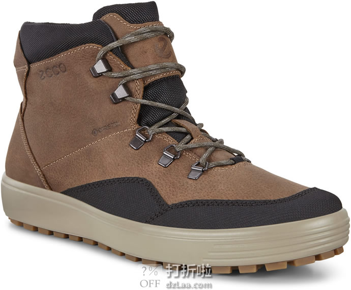 ECCO 爱步 Soft 7 柔酷7号 Tred Terrain GTX防水 男式中帮板鞋 43码3.6折.84 海淘转运到手约￥544