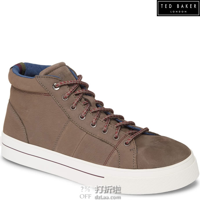 Ted Baker 泰德贝克 Perick 男式高帮板鞋 8码1.9折.02 海淘转运到手约￥314