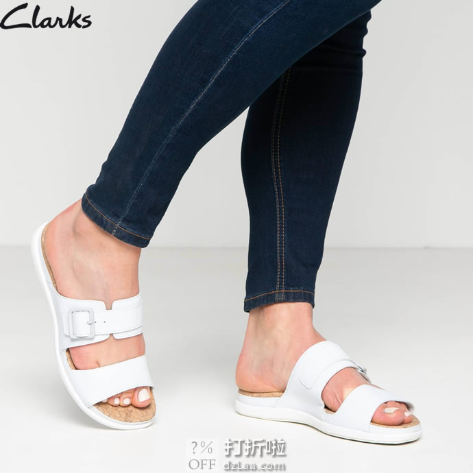 Clarks 其乐 Step June Tide 女式凉鞋 拖鞋 2.8折.96 海淘转运到手约￥207