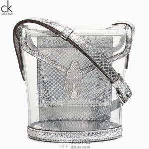 Calvin Klein 卡尔文克莱因 Statement系列 CK 女式迷你透明水桶包 2.1折$41.16 海淘转运到手约￥318