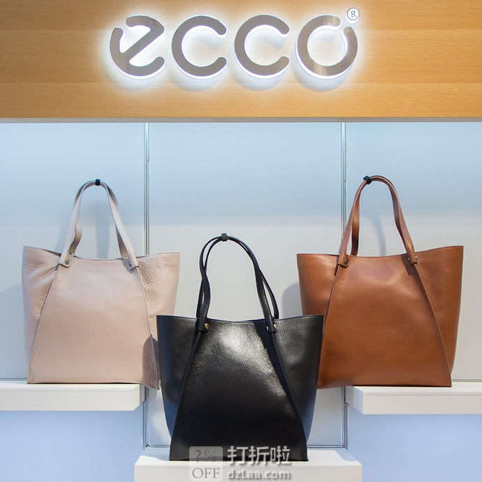 ECCO 爱步 雕塑系列 女式托特包 单肩手提包 2.6折4.09 海淘转运到手约￥804