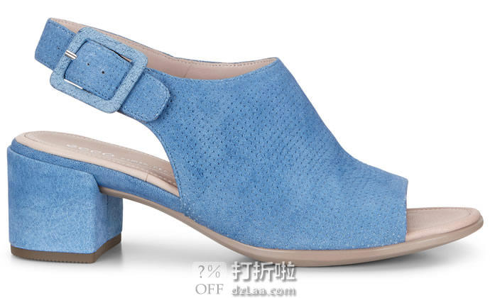 ECCO 爱步 Shape 35 型塑35系列 女式粗跟凉鞋 38码2.4折.5 海淘转运到手约¥356