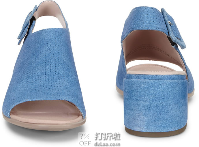 ECCO 爱步 Shape 35 型塑35系列 女式粗跟凉鞋 38码2.4折.5 海淘转运到手约¥356