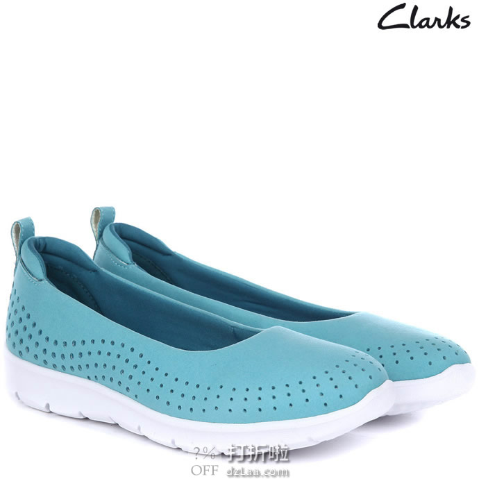 Clarks 其乐 Step Allena Sea 女式平底休闲鞋 37码2.5折.28 海淘转运到手约￥237