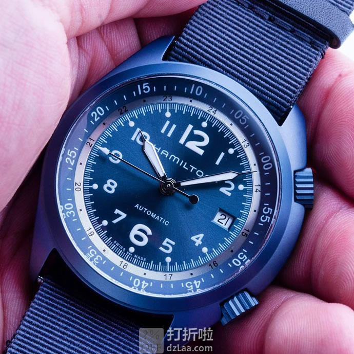 Hamilton 汉米尔顿 卡其航空系列 H80495845 男式自动机械表 优惠码折后1.85 海淘转运关税补贴到手约￥3588