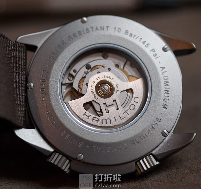 Hamilton 汉米尔顿 卡其航空系列 H80495845 男式自动机械表 优惠码折后1.85 海淘转运关税补贴到手约￥3588