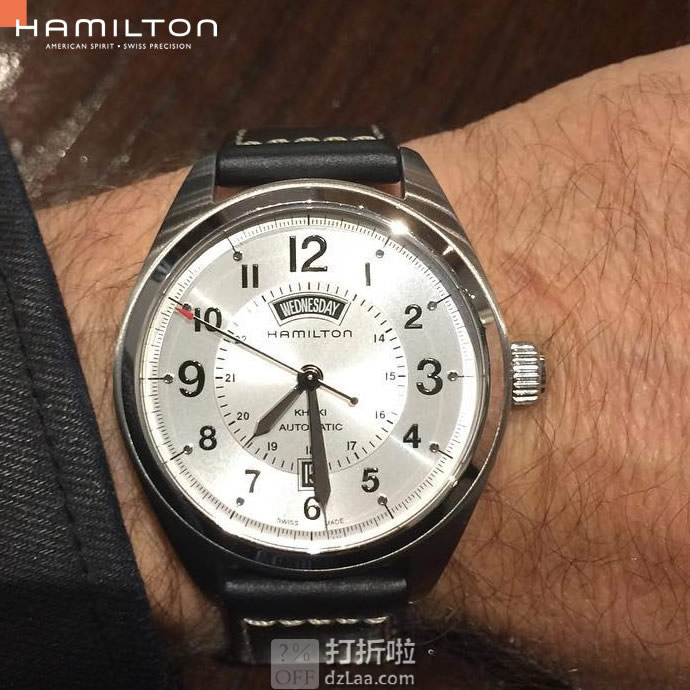 Hamilton 汉密尔顿 卡其野战系列 H70505753 男式机械表 优惠码折后7.58 海淘转运关税补贴到手约￥2844