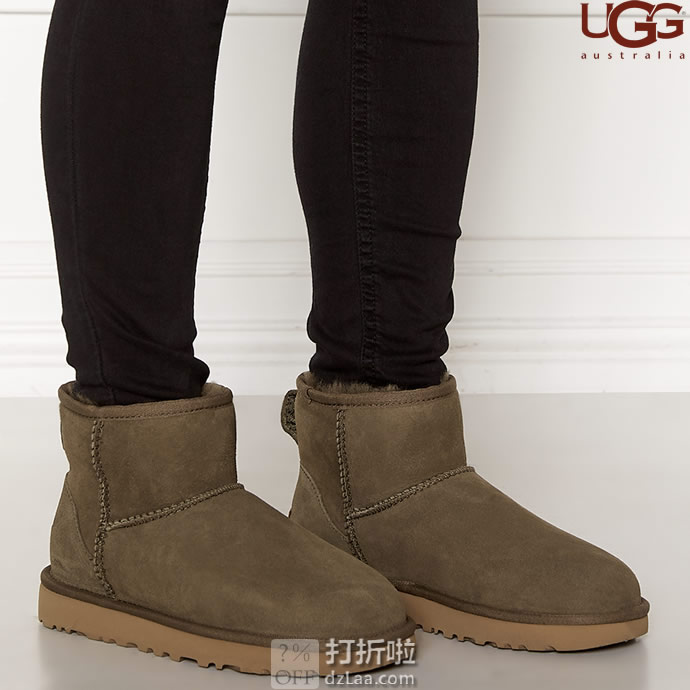 UGG Classic Mini II系列 防水防污 经典短款女式雪地靴 36码5折 海淘转运到手约￥576