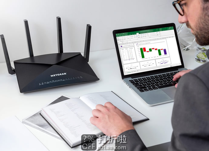 NETGEAR 网件 Nighthawk X10 AD7200 无线路由器 5折9.99史低 海淘转运到手约￥2017