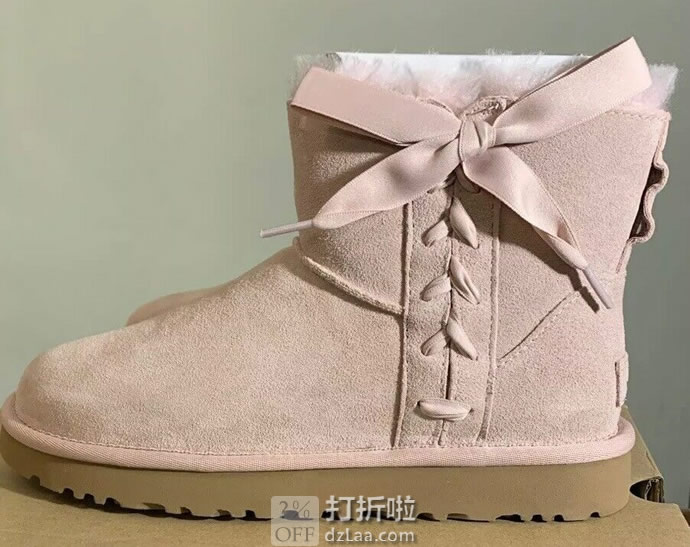 UGG Classic Lace Mini 系带女式时尚雪地靴 37码3.7折.75 海淘转运到手约¥559