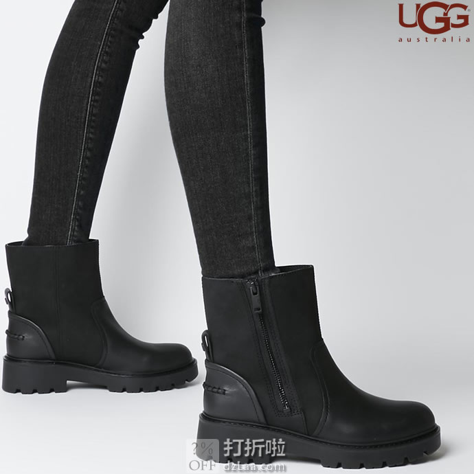 UGG Polk 女式短靴 战斗靴 4折.77 海淘转运到手约￥596