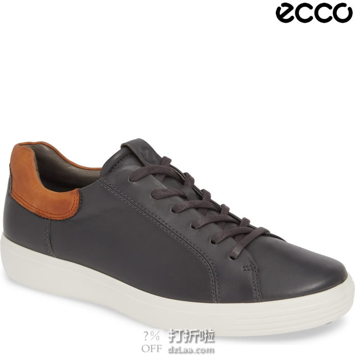 ECCO 爱步 SOFT 7 柔酷7号 男式休闲鞋 板鞋 3.8折.97 海淘转运到手约￥511