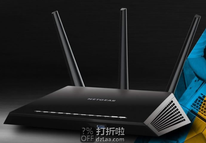 金盒特价 NETGEAR 美国网件 Nighthawk R6700 AC1750 双频千兆 智能无线路由器 5.3折.99史低 海淘转运到手约￥557
