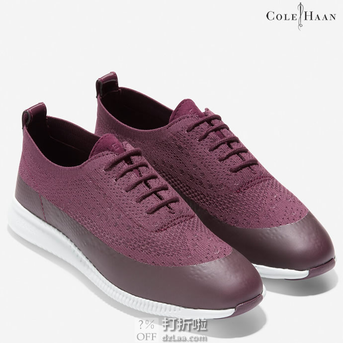 Cole Haan 可汗 2.Zerogrand 针织网面 布洛克风格 女式休闲鞋 38.5码2.8折.24 海淘转运到手约￥454