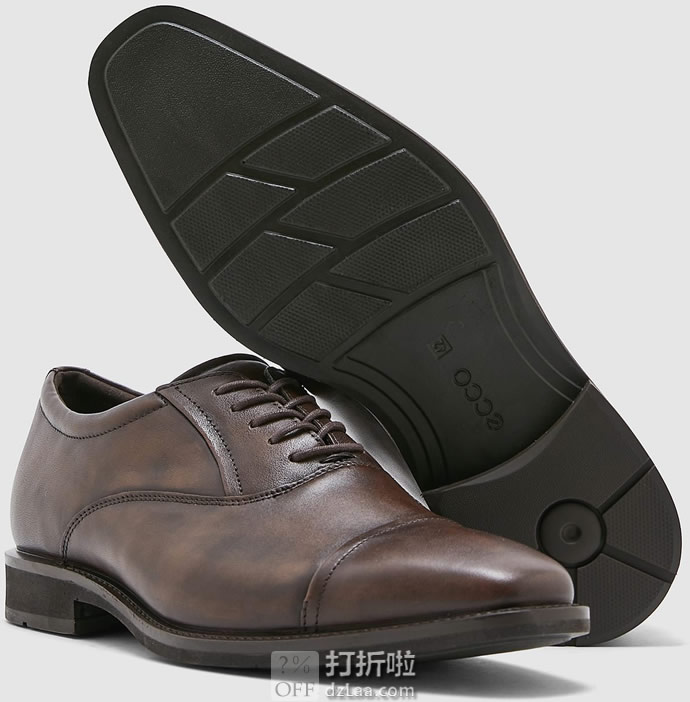 ECCO 爱步 Calcan 系带正装男鞋 牛津鞋 42码2.9折.04 海淘转运到手约￥502