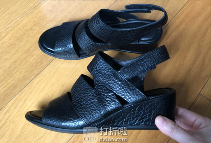ECCO 爱步 Shape 35 型塑35 女式坡跟凉鞋 3.7折.27 海淘转运到手约￥482