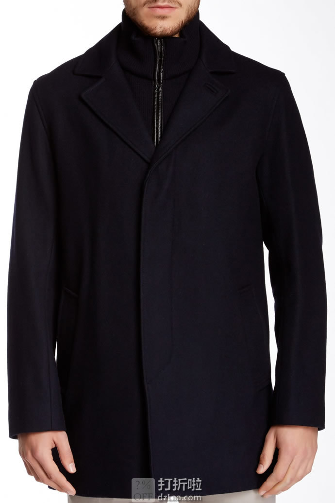 COLE HAAN 可汗 羊毛呢男式外套 L码1.5折.99 海淘转运到手约￥488