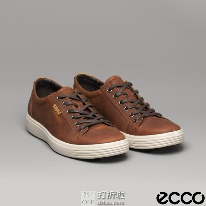 ECCO 爱步 SOFT 7 柔酷7号 男式休闲板鞋 3.5折$55.93 海淘转运到手约￥487