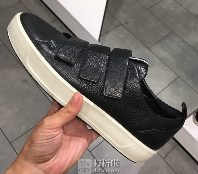 ECCO 爱步 SOFT 8 柔酷8号 三魔术贴 男式低帮板鞋 44码5.2折.41 海淘转运到手约¥717