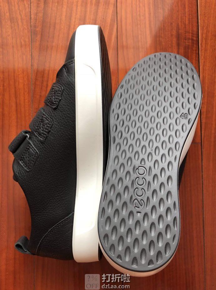 ECCO 爱步 SOFT 8 柔酷8号 三魔术贴 男式低帮板鞋 44码5.2折.41 海淘转运到手约¥717
