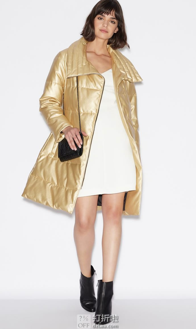 A|X Armani Exchange 阿玛尼 女式中长款保暖外套 M码3.3折.9 海淘转运到手约¥799