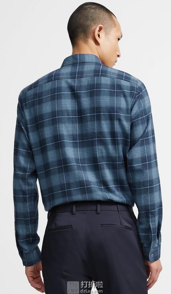 Theory 希尔瑞 Irving 格纹男式衬衫 M码2.3折.42 海淘转运到手约￥452