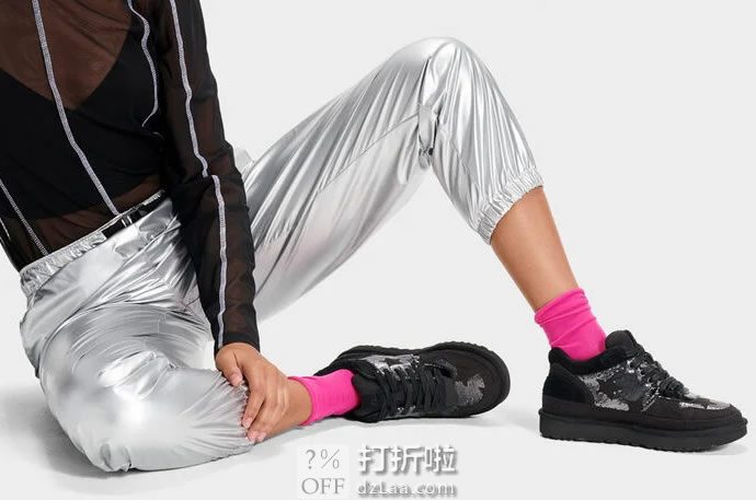UGG HIGHLAND 女式时尚亮片运动鞋 1109631 4.3折.75 海淘转运到手约￥393