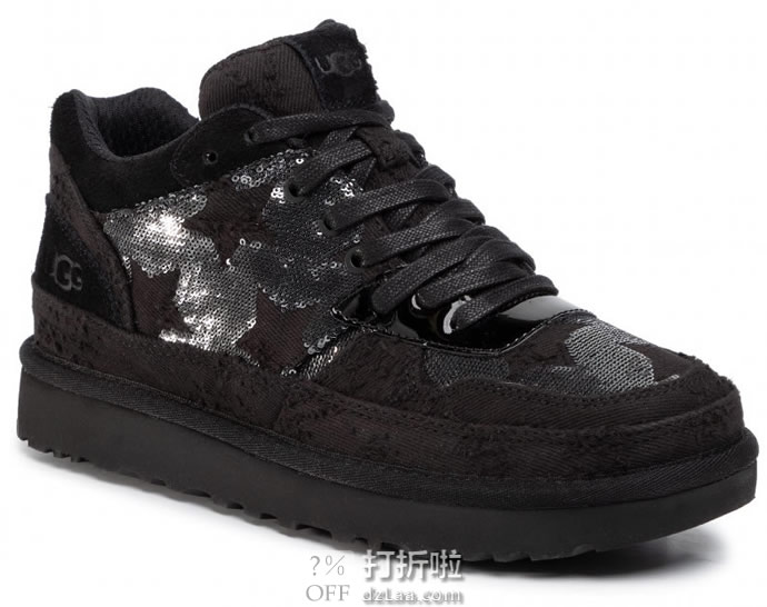 UGG HIGHLAND 女式时尚亮片运动鞋 1109631 4.3折.75 海淘转运到手约￥393