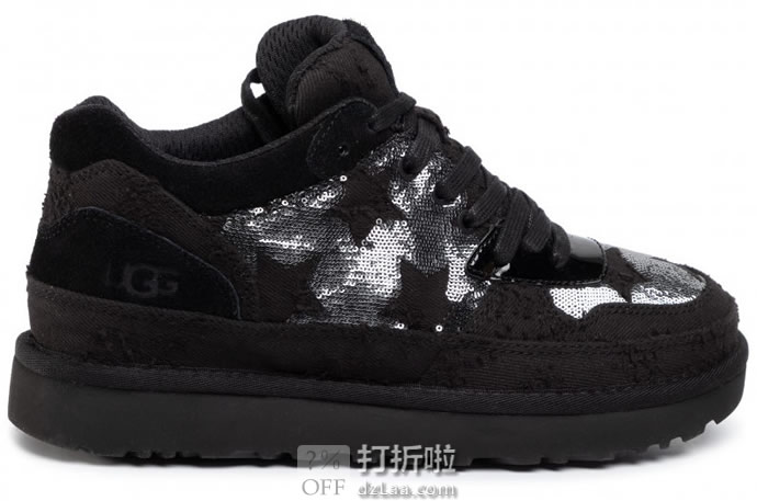 UGG HIGHLAND 女式时尚亮片运动鞋 1109631 4.3折.75 海淘转运到手约￥393