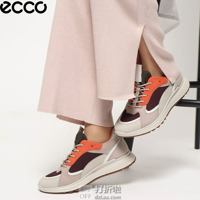 ECCO 爱步 ST.1 适动系列 撞色 运动女鞋 休闲鞋 4.3折.77 海淘转运到手约￥642
