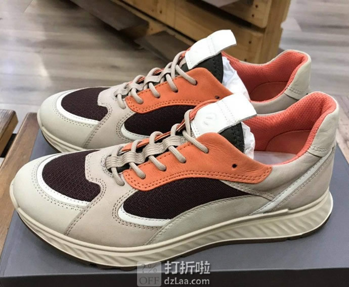 ECCO 爱步 ST.1 适动系列 撞色 运动女鞋 休闲鞋 4.3折.77 海淘转运到手约￥642