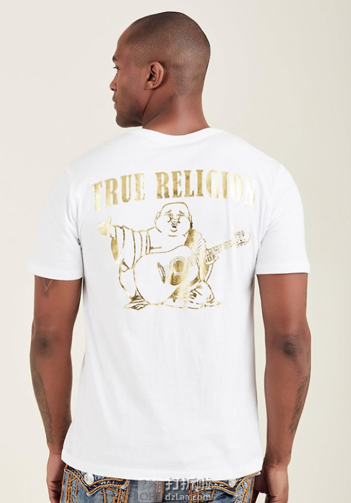 True Religion 真实信仰 纯棉 男式圆领T恤 2.5折.95 海淘转运到手约￥121