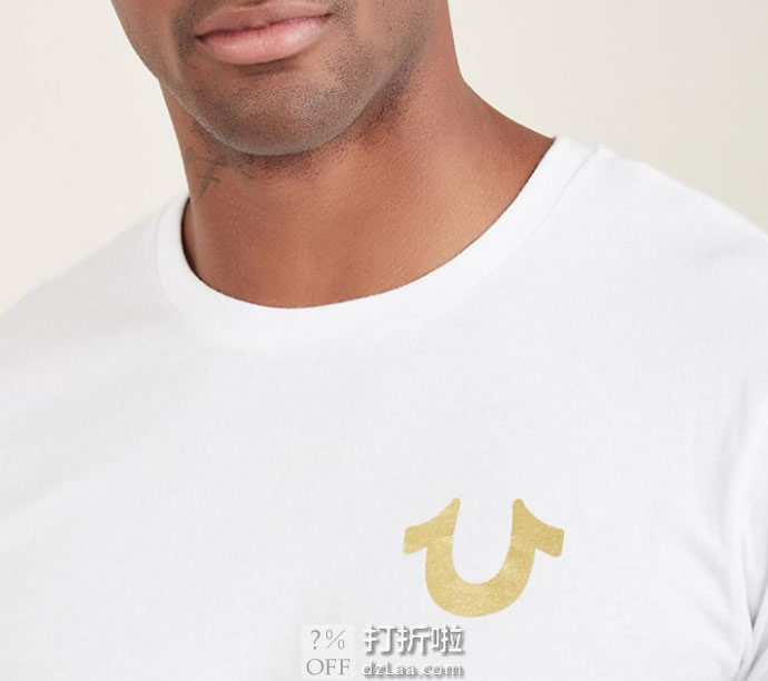 True Religion 真实信仰 纯棉 男式圆领T恤 2.5折.95 海淘转运到手约¥121