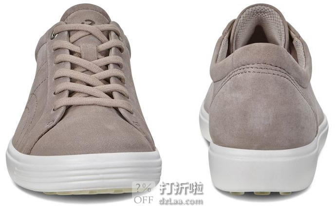 ECCO 爱步 SOFT 7 柔酷7号 缝线装饰 女式休闲鞋 板鞋 36码2.8折.36 海淘转运到手约¥305