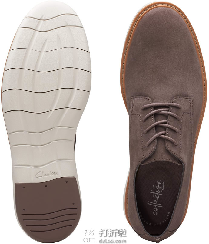 白菜 Clarks 其乐 Draper Lace 男式牛津鞋 40码1.3折.87海淘转运到手约¥202