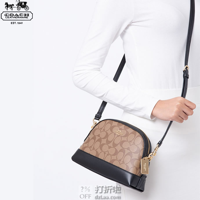 COACH 蔻驰 Signature Mini Dome  经典圆顶挎包 3.6折7.99 海淘转运到手约￥795