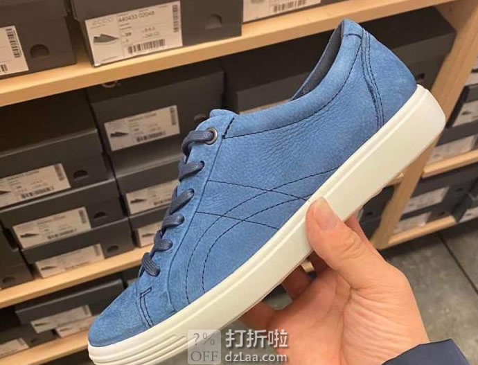ECCO 爱步 SOFT 7 柔酷7号 缝线装饰 女式休闲鞋 板鞋 2.5折.54起 海淘转运到手约￥283