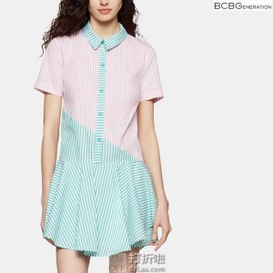 BCBGeneration 短袖衬衫连衣裙 1.8折$18.99 海淘转运到手约￥151