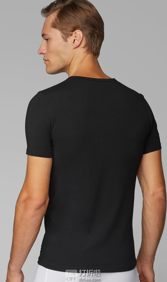 Hugo Boss 雨果博斯 男式圆领短袖T恤 2件装 S码6折.2 海淘转运到手约¥207