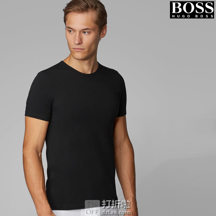 Hugo Boss 雨果博斯 男式圆领短袖T恤 2件装 S码6折.2 海淘转运到手约¥207