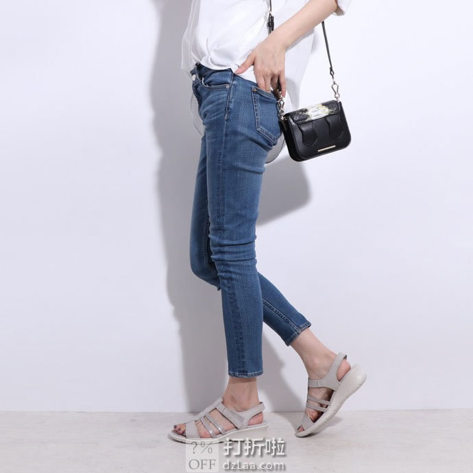 断码2.1折 ECCO 爱步 Felicia 菲莉系列 女式坡跟凉鞋 .62 海淘转运到手约￥240