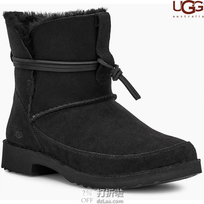 UGG 时尚绑带 女式羊毛保暖雪地靴 3.9折.91 海淘转运到手约￥563