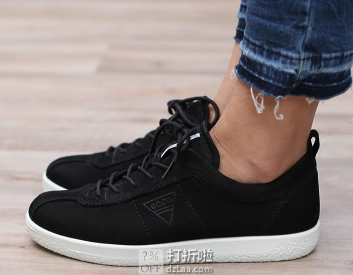 ECCO 爱步 Soft 1 柔酷1号 女式系带休闲板鞋 37码4.6折.61 海淘转运到手约￥475