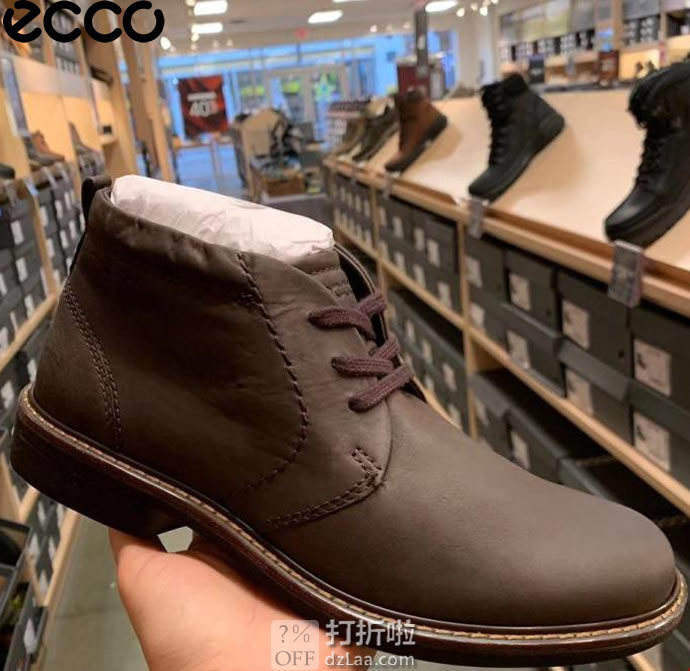 ECCO 爱步 Turn 扭转 Hydromax防水 男式系带休闲靴 4.5折.03 海淘转运到手约￥567