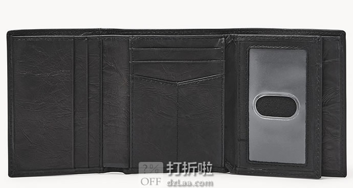 Fossil Fossil 化石 Neel  男式三折钱包 4折.2 两色可选 海淘转运到手约￥144