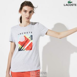 Lacoste 法国鳄鱼 女式网球衫 短袖T恤 2码5.6折$33.78 海淘转运到手约￥254