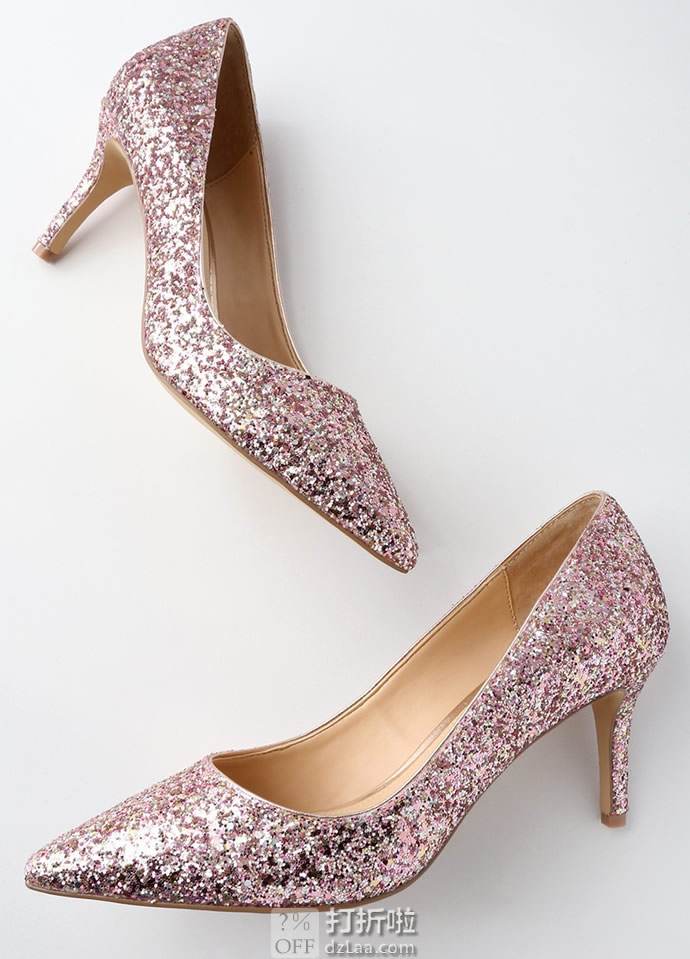 Badgley Mischka 巴吉利·米诗卡 Lyla 亮片 女式高跟鞋 单鞋 36.5码5.9折.54 海淘转运到手约¥461