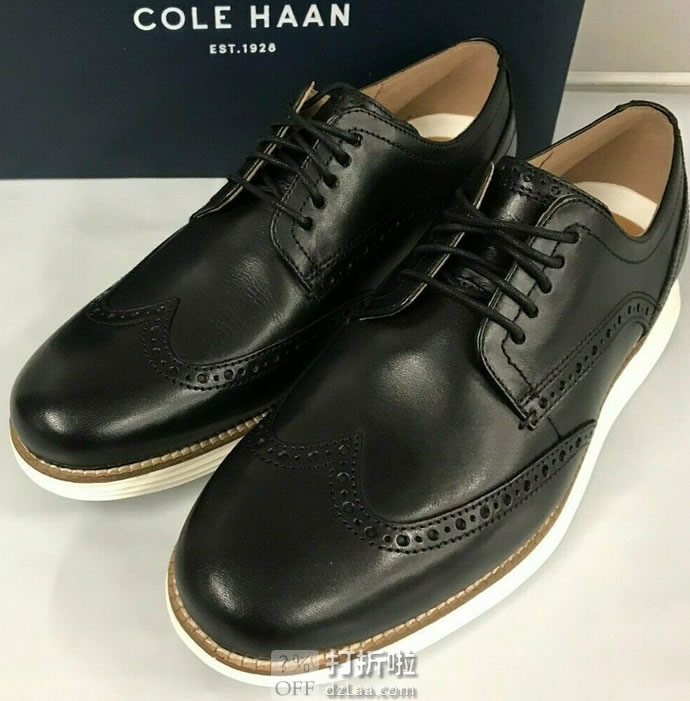 断码 Cole Haan 可汗 Original Grand Shortwing 布洛克风格 男式牛津鞋 正装鞋 3折 海淘转运到手约￥408