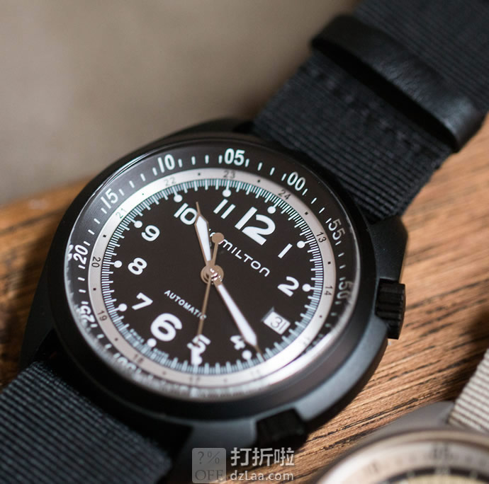 降20刀 Hamilton 汉米尔顿 卡其航空系列 H80485835 男式自动机械表 优惠码折后8.1史低 海淘转运关税补贴到手约¥2783