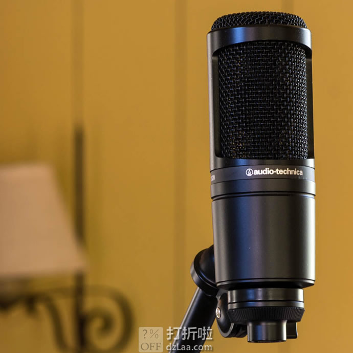 Audio-Technica 铁三角 AT2020 录音室专业型话筒 麦克风 7.5折 海淘转运到手约￥611 国内￥920